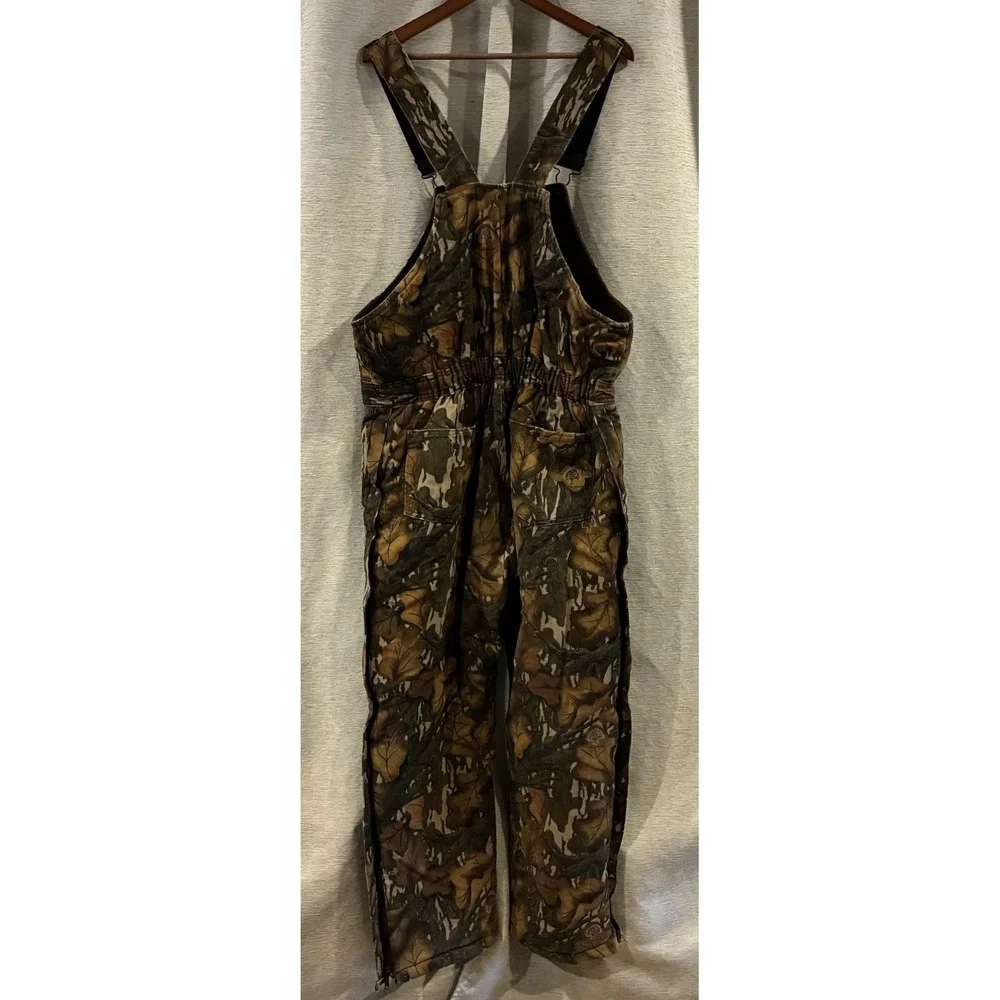 Vintage 80s Mossy Oak Made In USA Realtree‎ Camo Overall Men Bib Size Large
